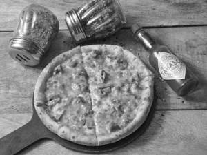 One Bite Cheese Mushroom Pizza