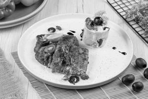 Spice rub fish fillet vierge sauce