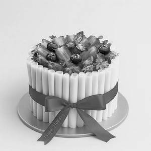 Strawberries White Chocolate Cake 1kg