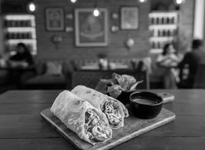 Cheese Seekh Kebab Roll