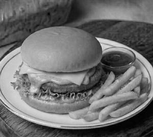 Tandoori Veg Burger with Fries
