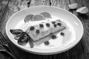 Grilled Fish in Lemon Butter Sauce