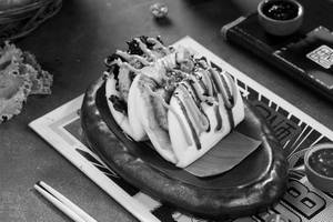 KOREAN STICKY TOFU OPEN BAO
