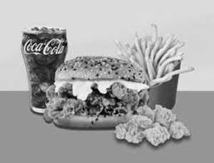 Chicken burger combo