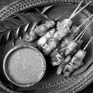 Malaysian Chicken Satay In Peanut Sauce