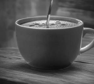 Strong hot coffee