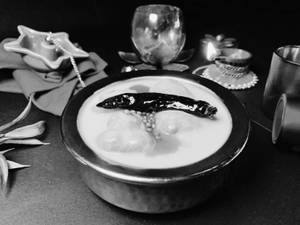 Kadhi (with Onion Pakora)
