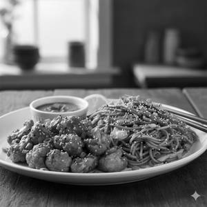 Chilli Gobi and Veg Fried Rice