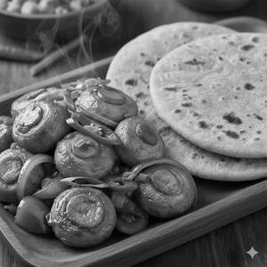 Mushroom Manchurian and 2 Paratha