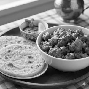 Gobi manchurian and 2 Paratha