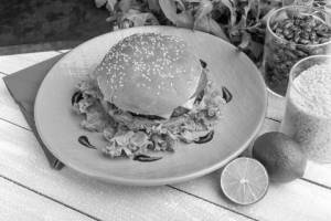 Cheese veg burger