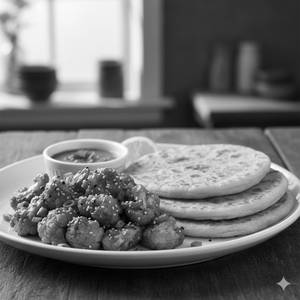 Chilli Gobi and 2 Paratha