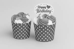 Happy Birthday Cupcake [2 pc]