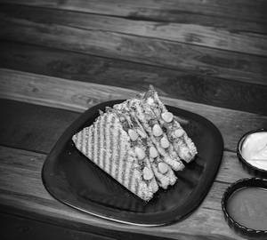 Mexican golden corn sandwich