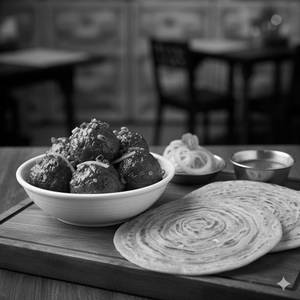 Veg Manchurian 5 pc & paratha 2pc combo