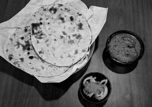 Mini Combo(dal Fry+3 Roti+chutney Onion)