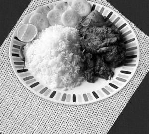 Plain Rice + Chicken Kosha