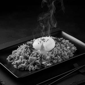 Kimchi Fried Rice With Poached Egg