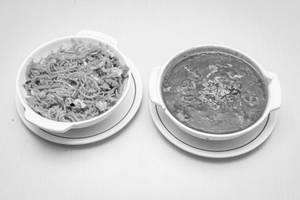 Non-veg Triple Schezwan (rice + Noodles Mix )