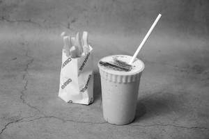 Cold Coffee + Fries (small)