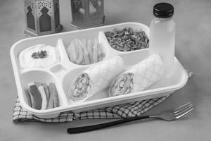 Non Veg Wrap Meal Box + Lemonade