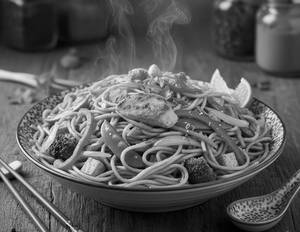 Chicken Singapore Style Noodle