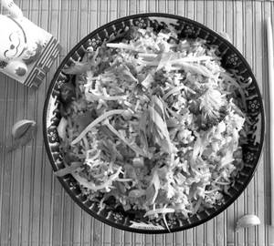 Veg Burnt Garlic Fried Rice