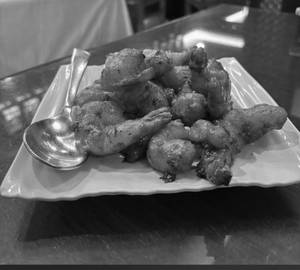 Golden Fried Schezwan Prawns