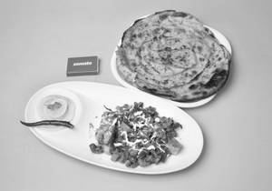 Kaali Dal (reg/jain) With 1 Lacha Parantha Or Butter Naan.