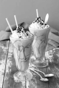 Cold cofee with ice cream