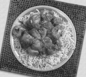 Mushroom biryani