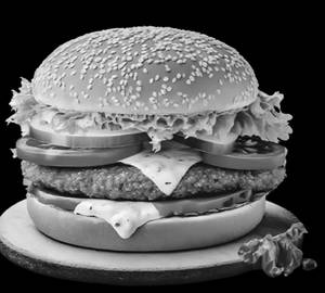 Aloo Tikki Cheeseburger