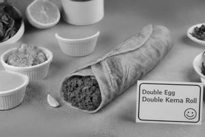 Double Egg Double Keema Roll