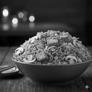 Paneer Mushroom Fried Rice