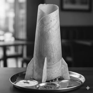 Rocket Mysore Dosa With Cheese