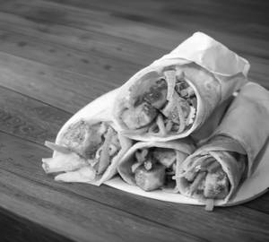 Egg Paneer Tikka Roll
