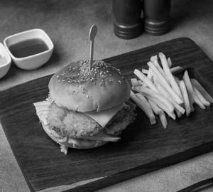 Ultra crispy chicken burger