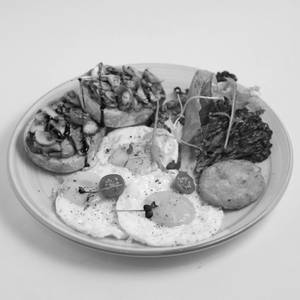 Egg Sunny Side Up With Balsamic Mushroom