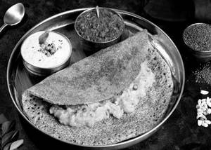 Ghee Ragi Masala Dosa