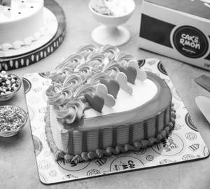 Strawberry Blossom Heart (Eggless)