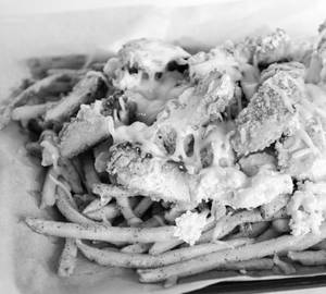 Chicken loaded fries [half]