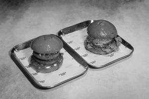 Double Trouble Burger + Veg Mexican Wave Burger
