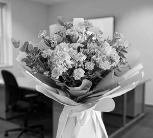 20 Pink Carnation, 2 Pink Hydrangea Bouquet
