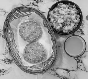 Breakfast Box - Chai With Rawa Upma And Sabudana Cutlet