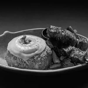 Smoky Barbeque Belgium Pork Belly Bowl