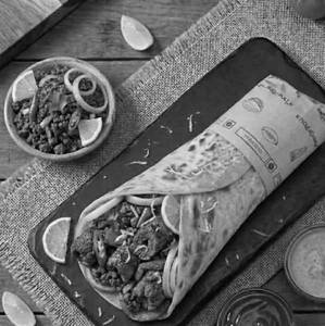 Lemon Mutton Seekh Kebab Roll