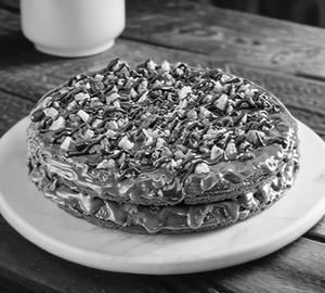 Almond Brownie Waffle Cake (Double Layer)