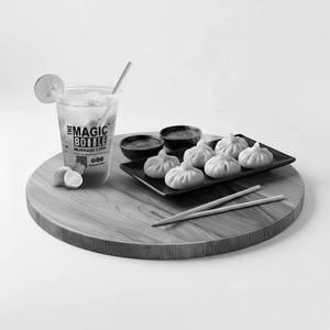Veg Steam Momos + Lemon Iced Tea