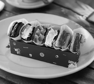 Mini Waffle Box Of 6 - Assorted