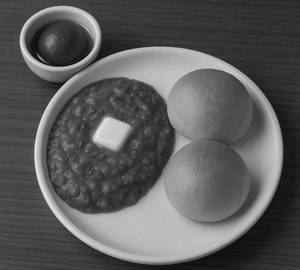 Pav bhaji with Gulab jamun